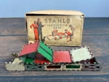 The Stanley Works Stanlo Antique Hinged Metal Erector Type Set