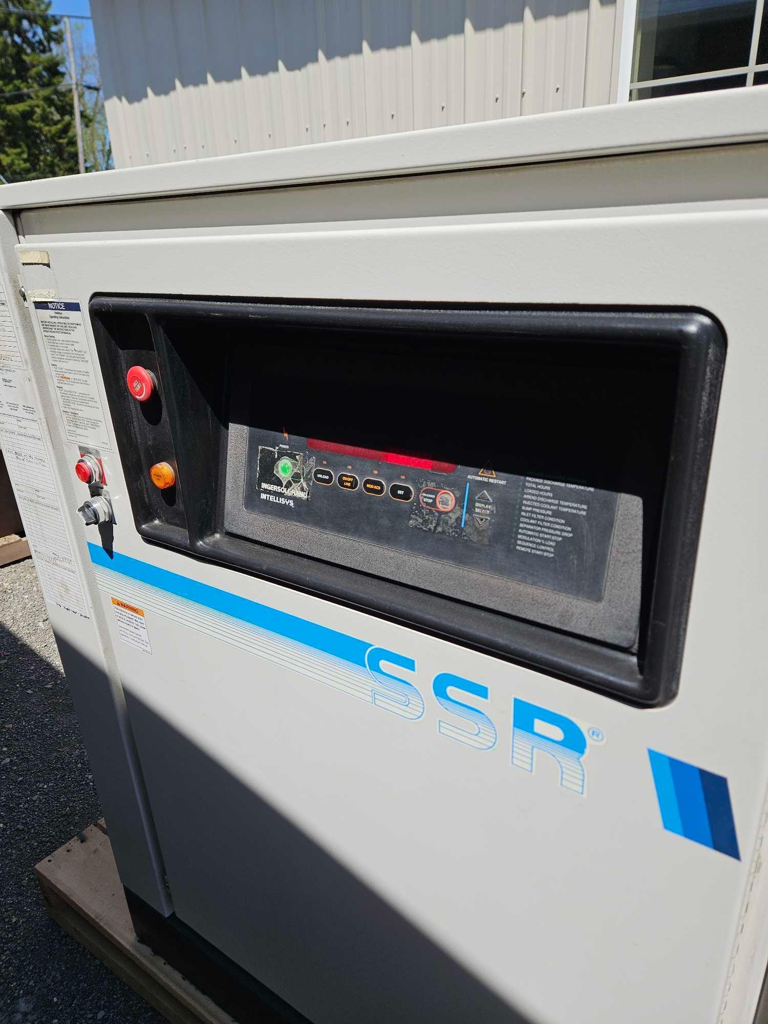 Ingersoll-Rand SSR-EP60 rotary screw air compressor and dryer, compressor model: SSR-EP60