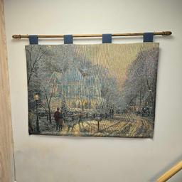 Thomas Kinkade tapestry and wall decor