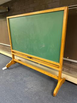 wood frame portable chalk board