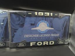 Radio Shack CB radio & 1931 Ford license plate holders