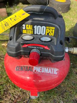Central Pneumatic Air Compressor and Tank