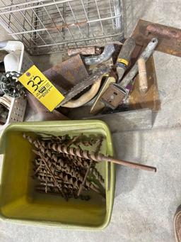 mason tools - auger bits - valves