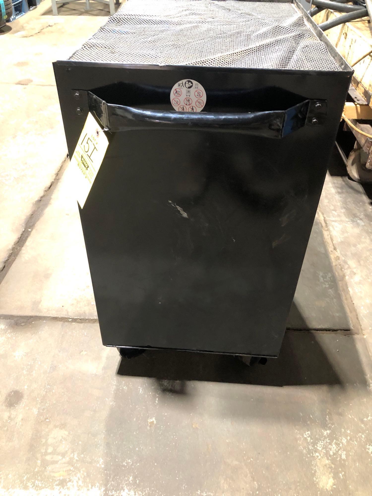 Tool box, black bottom section with casters, new.
