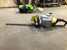 2 stroke gas hedge trimmers, Echo MN: HC-1500, good compression, condition unknown.