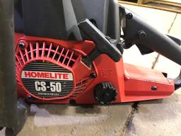 Chainsaw, Homelite, MN: CS-50, new bar and chain. Working condition.