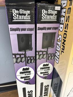 Speaker stand and light arms