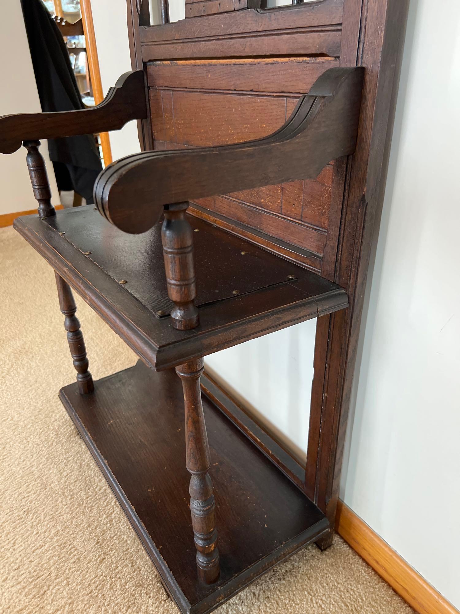 Early Victorian Hall Seat