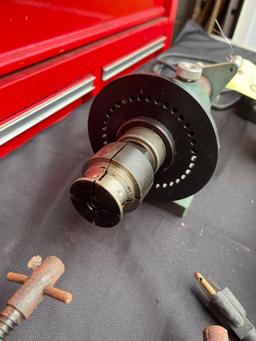 spin index - corner clamps - grinder