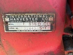 International 856 Diesel Tractor w/canopy. Dual remotes.