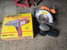 Chicago Electric Impact Wrench, Circular Saw and Palm Sander