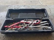 Tool box of wrenches