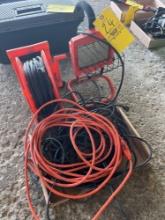 Work light with various extension cords