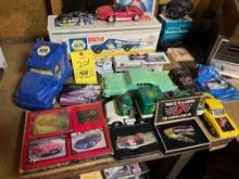 Car models, corvette cards, and pocket knives