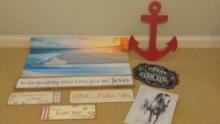 Decorative Signs and wall art lot