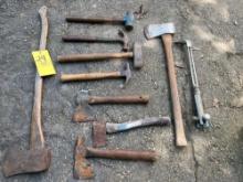 hatchets, hammers, axes