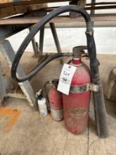 Fire Extinguishers 3 pc - 1 Halon