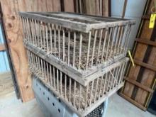 Chicken Crates and a Dog Kennel