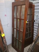 4 Vintage rehab doors, some painted and with hardware