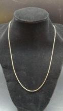 Solid 14k gold Rope chain necklace 18"