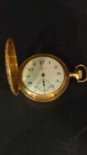Antique Hampden 15 jewel Pocket watch with two chains