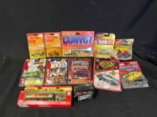 Assortment of Matchbox and smaller die cast cars