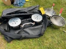 Explorer Camp Chef Double Burner with Pans