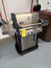 Weber Spirit Stainless Grill with Side burner and extra cooking Grates
