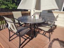 Winston Round Patio Table & 4 Chairs