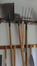 Yard tools shovels spade axes rakes and more