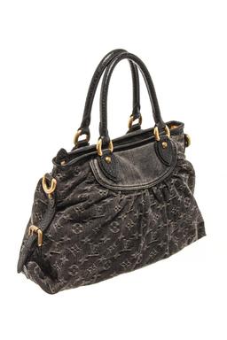 Louis Vuitton Black Monogram Denim Neo Cabby MM Shoulder Bag