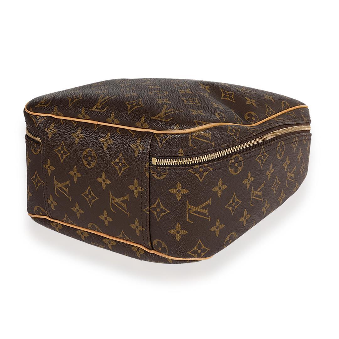 Louis Vuitton Brown Monogram Canvas Leather Excursion Bag