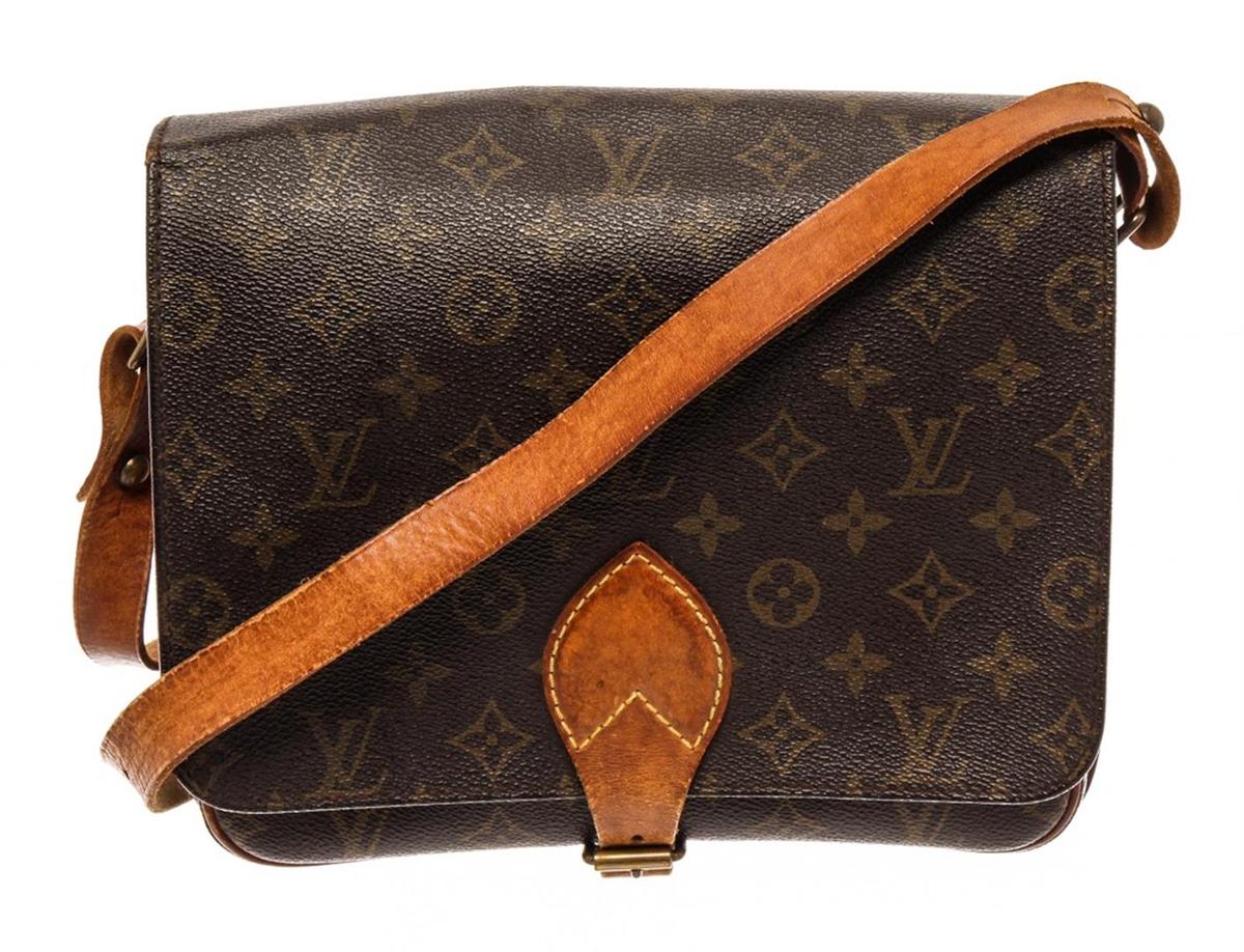 Louis Vuitton Brown Monogram Cartouchiere GM Messenger Bag