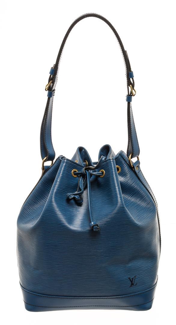 Louis Vuitton Blue Epi Leather Noe Shoulder Bag