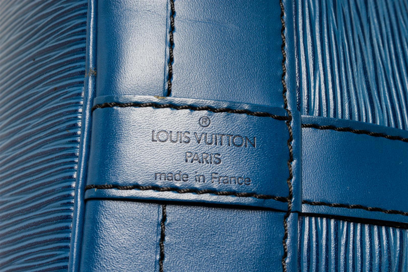 Louis Vuitton Blue Epi Leather Noe Shoulder Bag