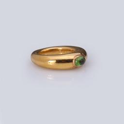 Vintage 18K Gold & Tourmaline Ring by Chaumet