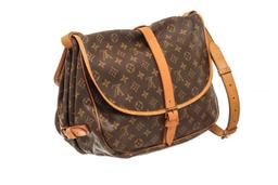 Louis Vuitton Brown Monogram Canvas Saumur 35 Shoulder Bag