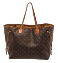 Louis Vuitton Brown Monogram Canvas Neverfull GM Tote Bag