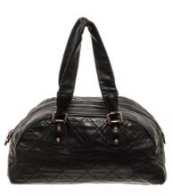 Chanel Black Quilted Lambskin Cloudy Bundle Bowler Bag