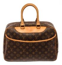 Louis Vuitton Brown Monogram Deauville Shoulder Bag