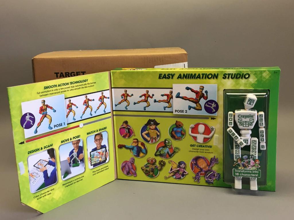 4 NEW Crayola Color Alive Easy Animation Studio Toys