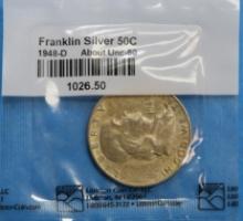 1948-D Franklin Half Silver Dollar Coin