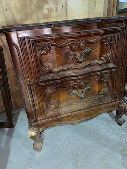 Antique Davil nightstand wood