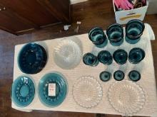 8 Indiana Depression Glass Plates