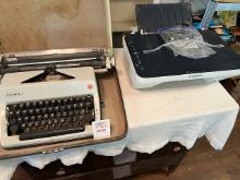 Antique (vintage) Olympia typewriter and cannon printer