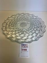 Fostoria American Three Footed Cake Plate