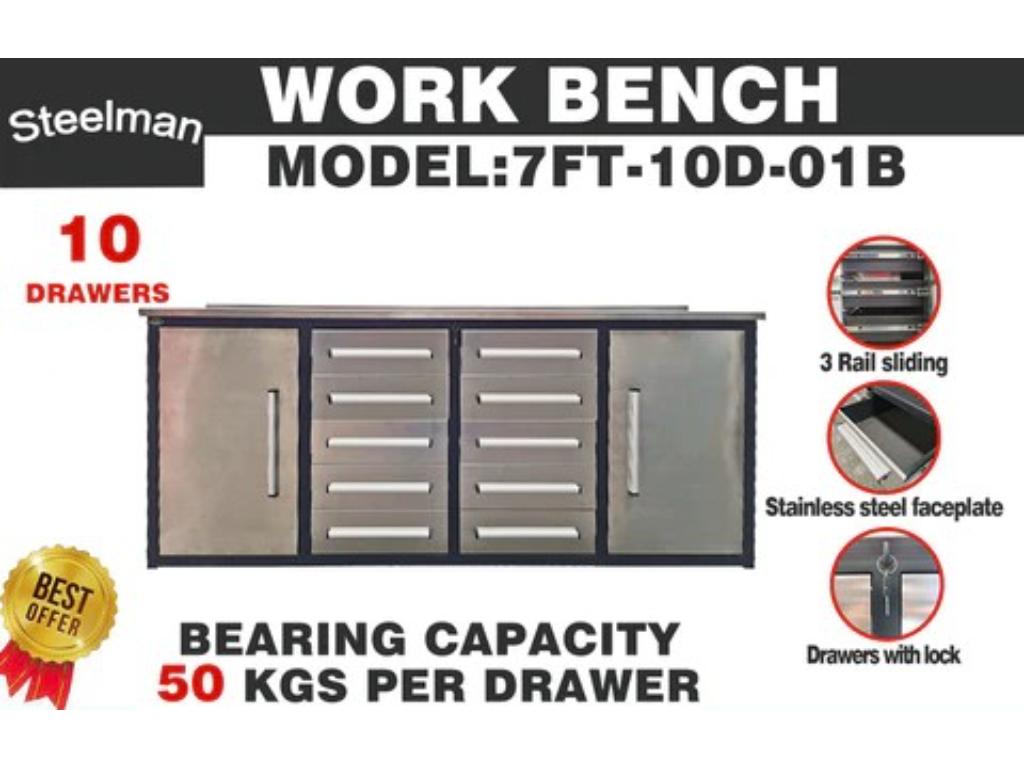 Steelman 7' 10 Drawer Toolbox Workbench