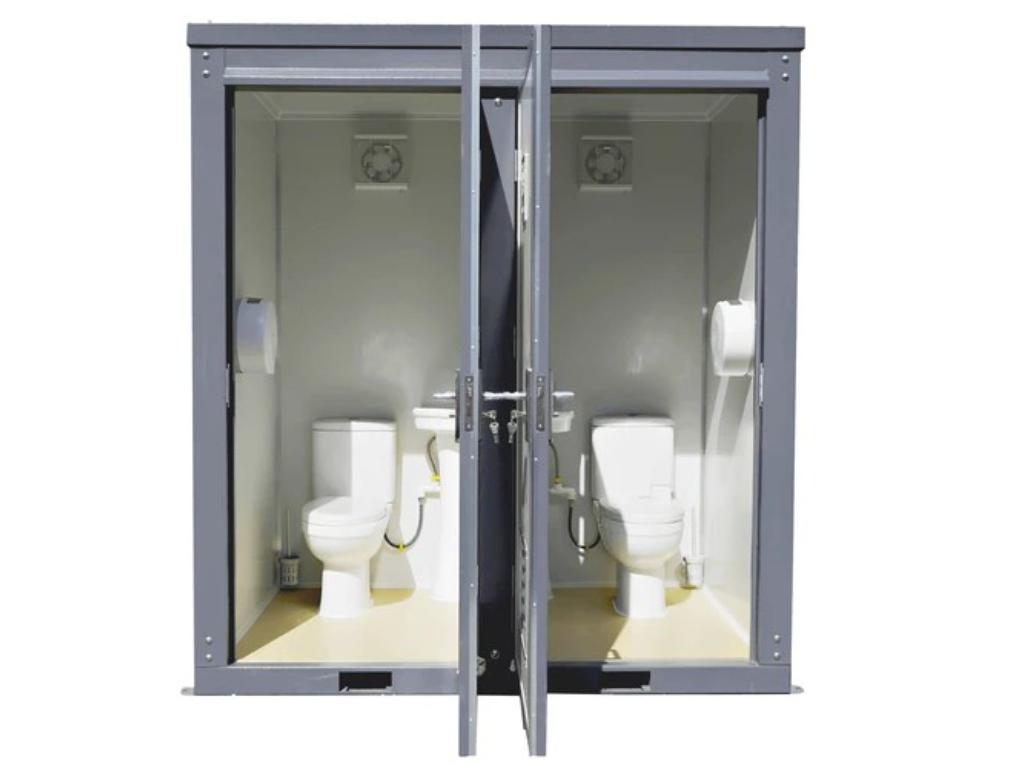 Bastone Mobile Double Toilet w/ Sink