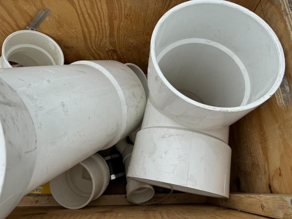 Assorted Large PVC Fittings,