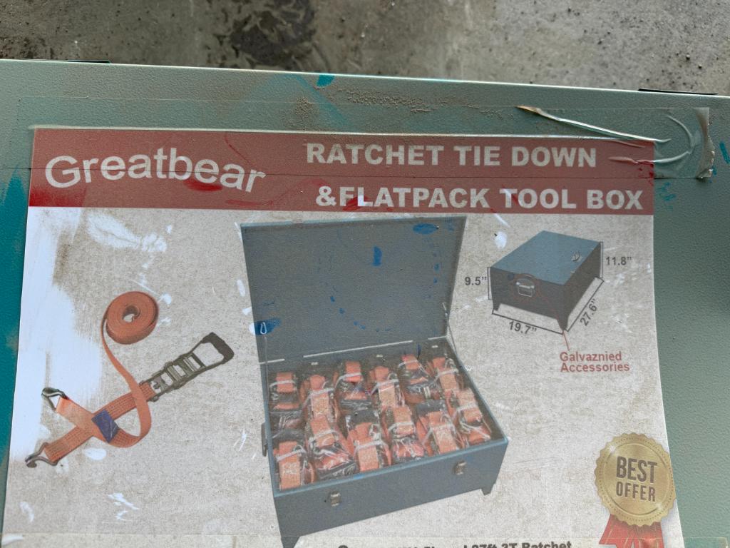 Greatbear Ratchet Tie Down & Flatpack Tool Box